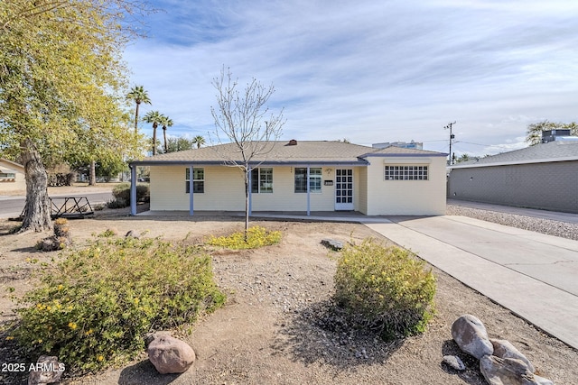 view of ranch-style home