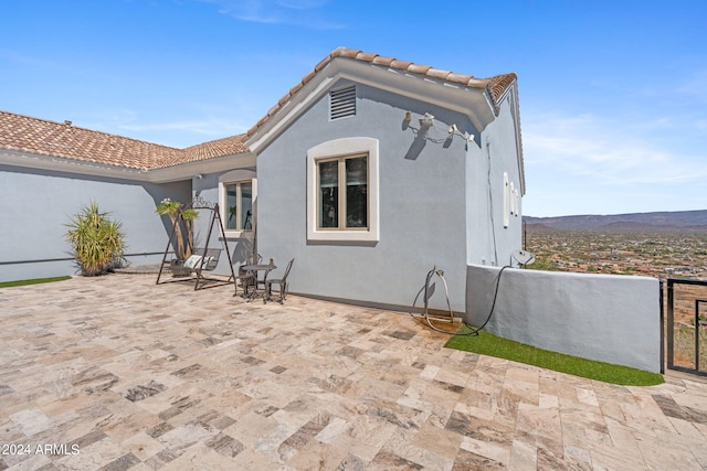 exterior space with a patio