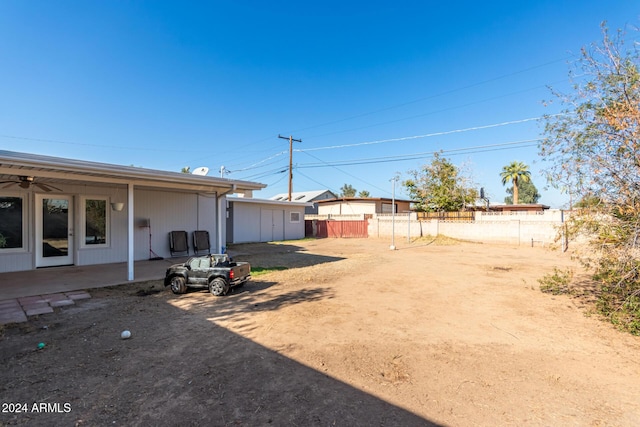 view of yard with a patio