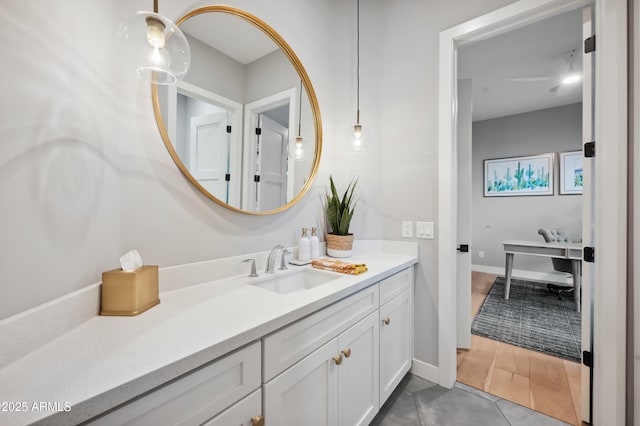 bathroom with vanity