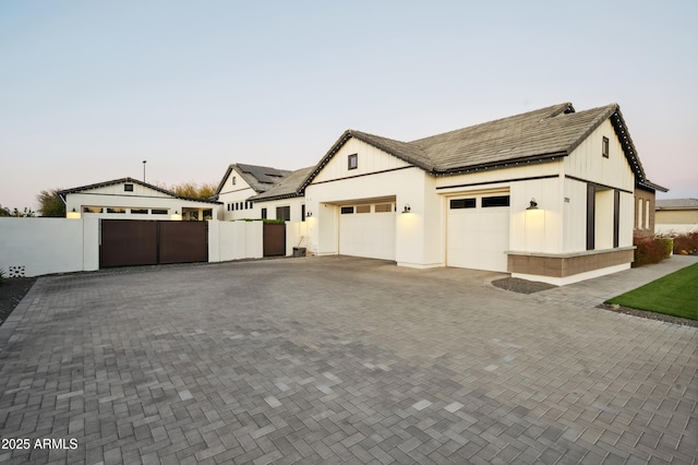 view of front of house featuring a garage