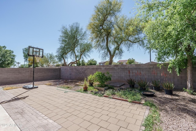 view of patio / terrace featuring a fenced backyard