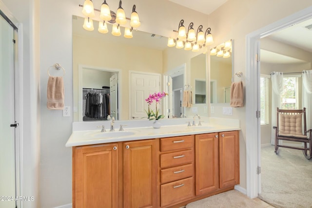 bathroom featuring vanity