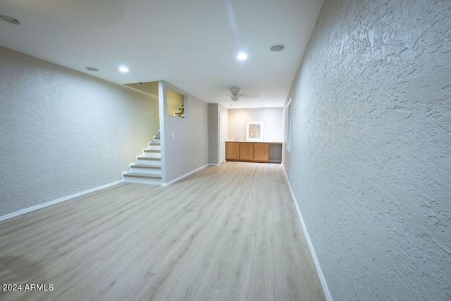 interior space with light wood-type flooring