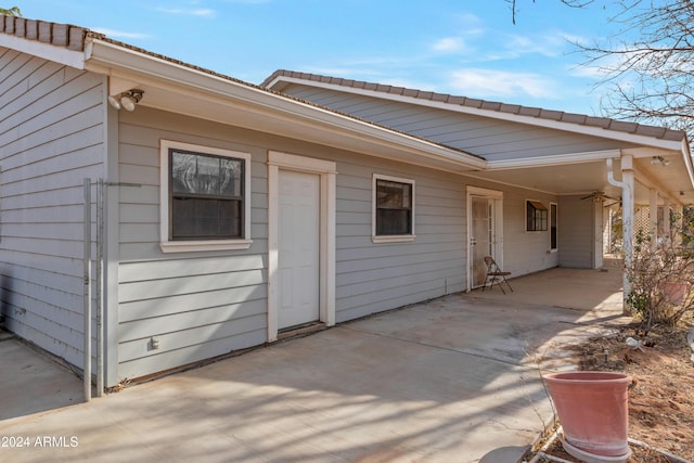 exterior space with a patio area