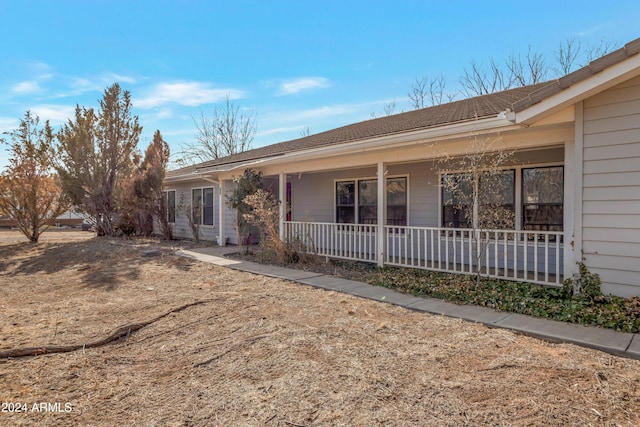 view of front of home with a porch