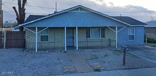 bungalow with a porch