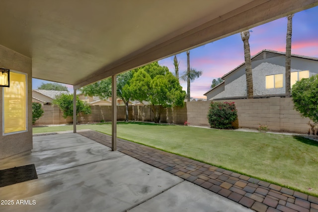 664 E Windsor Dr, Gilbert, AZ 85296 - view of patio terrace at dusk