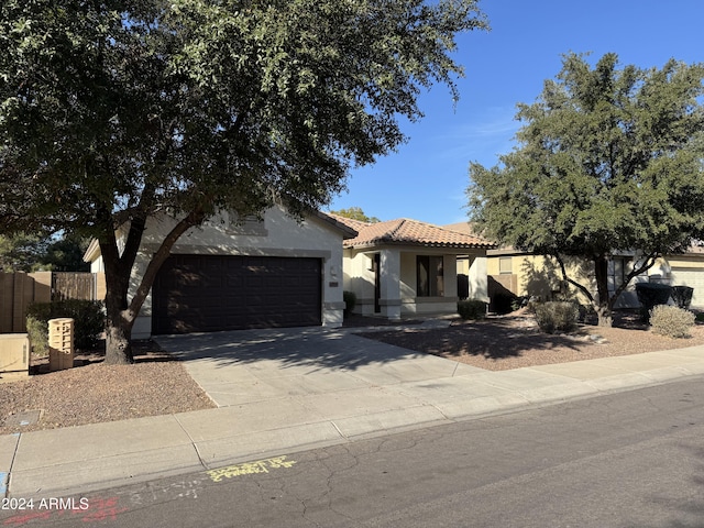 view of front of house featuring a garage