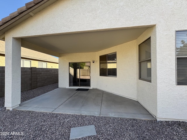 exterior space featuring a patio