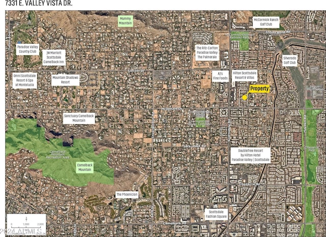 7331 E Valley Vista Dr, Scottsdale, AZ 85250 - map of property / related area