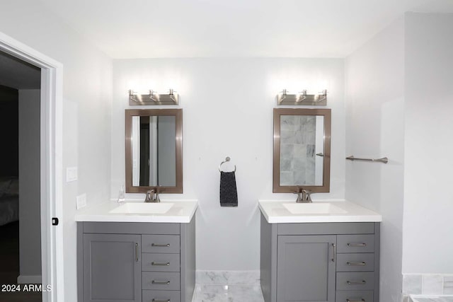 bathroom featuring vanity