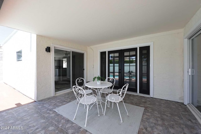 7331 E Valley Vista Dr, Scottsdale, AZ 85250 - view of patio featuring french doors