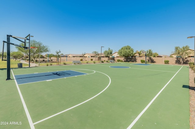 view of sport court