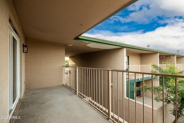 view of balcony