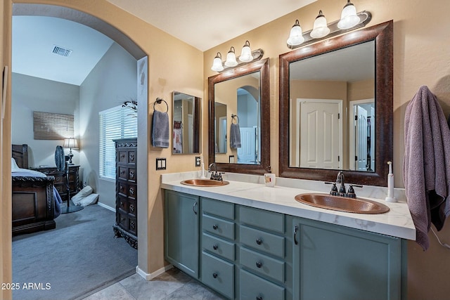 bathroom featuring vanity