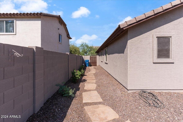 view of side of property