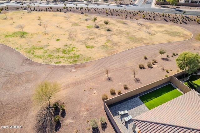 aerial view featuring a rural view