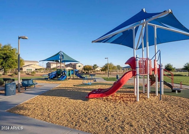 view of jungle gym