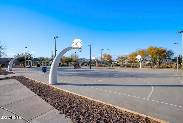 view of basketball court