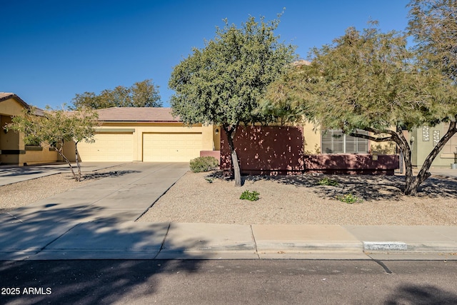 view of front of house featuring a garage