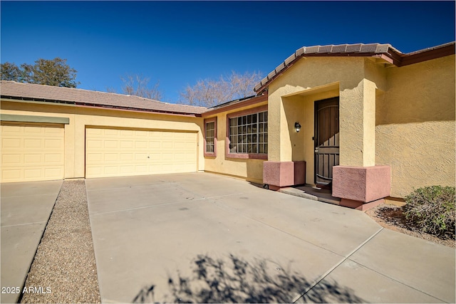 ranch-style house with a garage