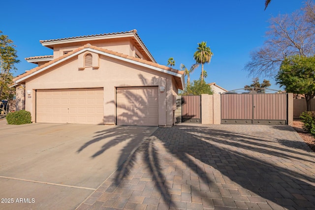 view of home's exterior featuring a garage