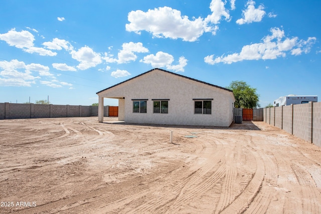 view of rear view of property