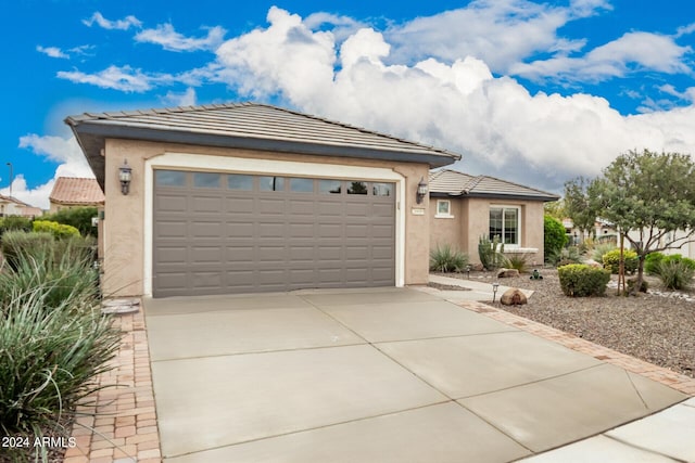 view of front of house featuring a garage