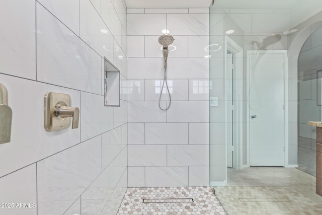 bathroom with an enclosed shower