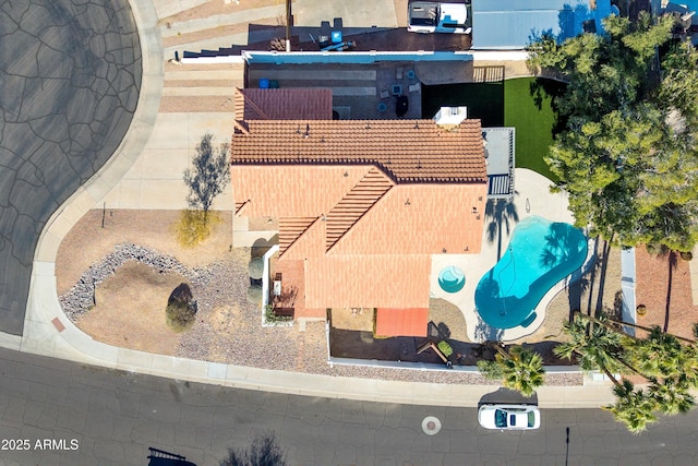 birds eye view of property