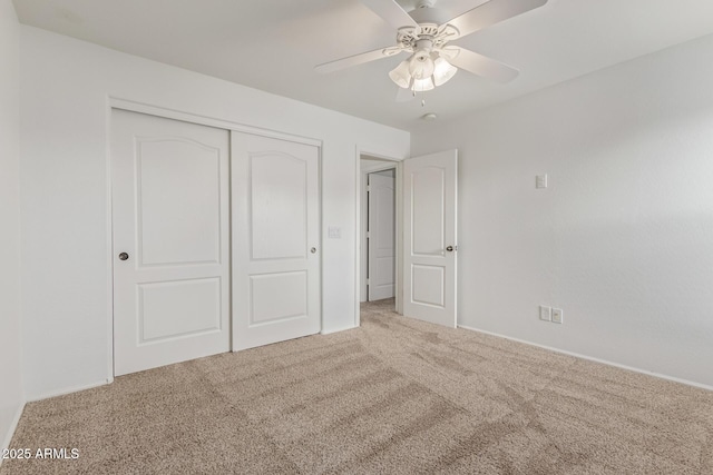 16215 W Durango St, Goodyear, AZ 85338 - unfurnished bedroom with carpet flooring, a closet, ceiling fan, and baseboards