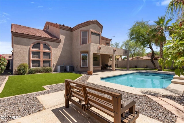 5212 S Monte Vista St, Chandler, AZ 85249 - view of swimming pool with a patio and cooling unit