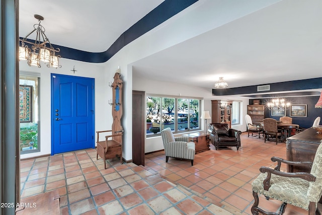 view of tiled entryway