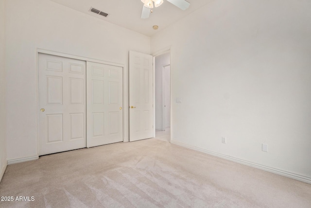 18 E Paint Your Wagon Trl, Phoenix, AZ 85085 - unfurnished bedroom featuring carpet, a closet, baseboards, and ceiling fan