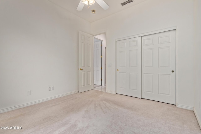 18 E Paint Your Wagon Trl, Phoenix, AZ 85085 - unfurnished bedroom with carpet flooring, baseboards, a closet, and ceiling fan