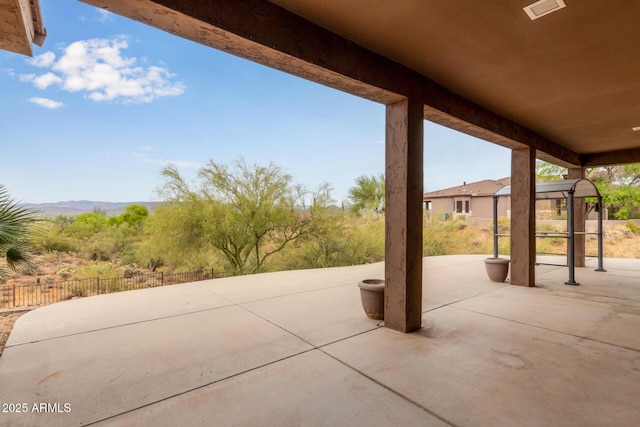 18 E Paint Your Wagon Trl, Phoenix, AZ 85085 - view of patio / terrace featuring a mountain view and fence