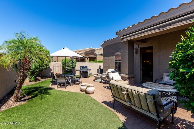 6202 E Mckellips Rd Unit 183, Mesa, AZ 85215 - view of yard with a patio area and outdoor lounge area