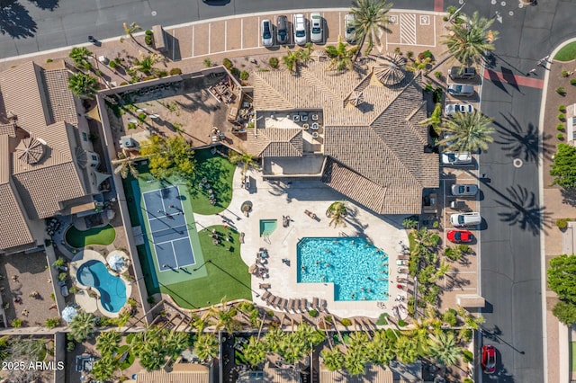 6202 E Mckellips Rd Unit 183, Mesa, AZ 85215 - drone / aerial view of a pool area