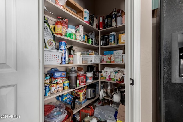 view of pantry