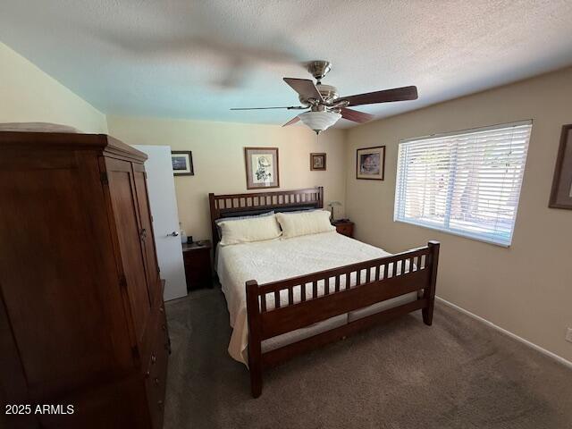 12601 N 34th St, Phoenix, AZ 85032 - bedroom featuring baseboards, a ceiling fan, and carpet floors