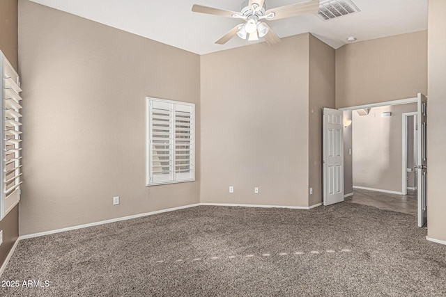 19576 N Portarosa Ct, Maricopa, AZ 85138 - carpeted empty room with a ceiling fan and baseboards