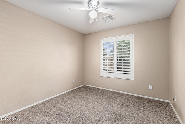 19576 N Portarosa Ct, Maricopa, AZ 85138 - carpeted spare room with ceiling fan and baseboards