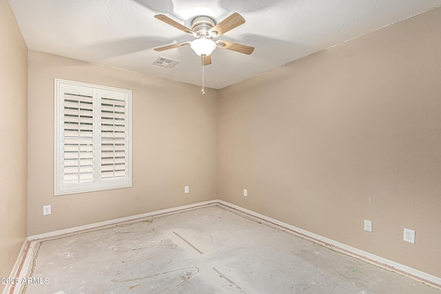 19576 N Portarosa Ct, Maricopa, AZ 85138 - empty room featuring baseboards and a ceiling fan