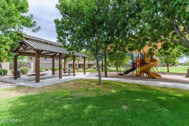 19576 N Portarosa Ct, Maricopa, AZ 85138 - community play area with a gazebo and a lawn