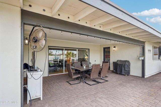 view of patio / terrace with area for grilling