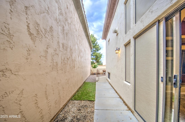 view of property exterior featuring stucco siding