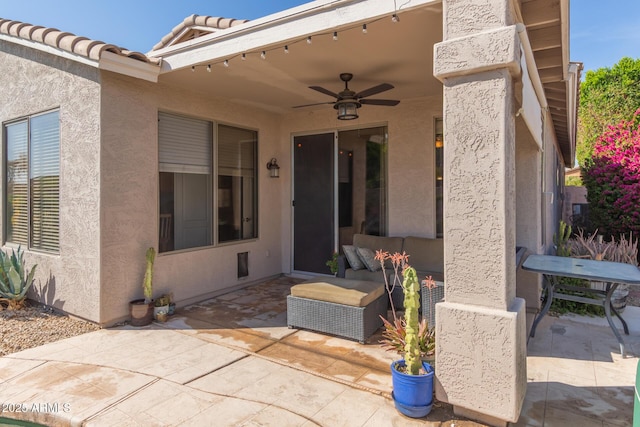 9225 W Clara Ln, Peoria, AZ 85382 - view of patio with a ceiling fan