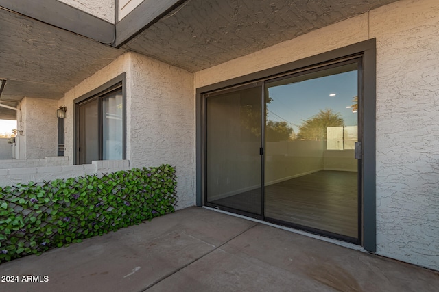 view of entrance to property