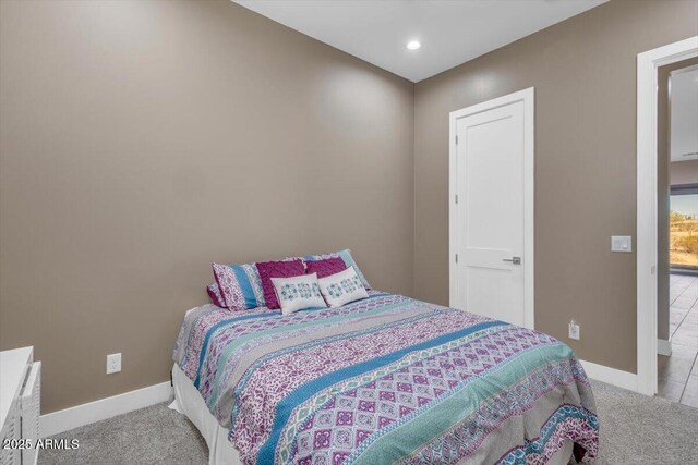28319 N Marchant Trce, Queen Creek, AZ 85144 - carpeted bedroom featuring baseboards and recessed lighting